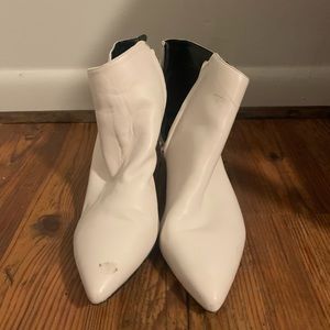 White Booties only worn once!